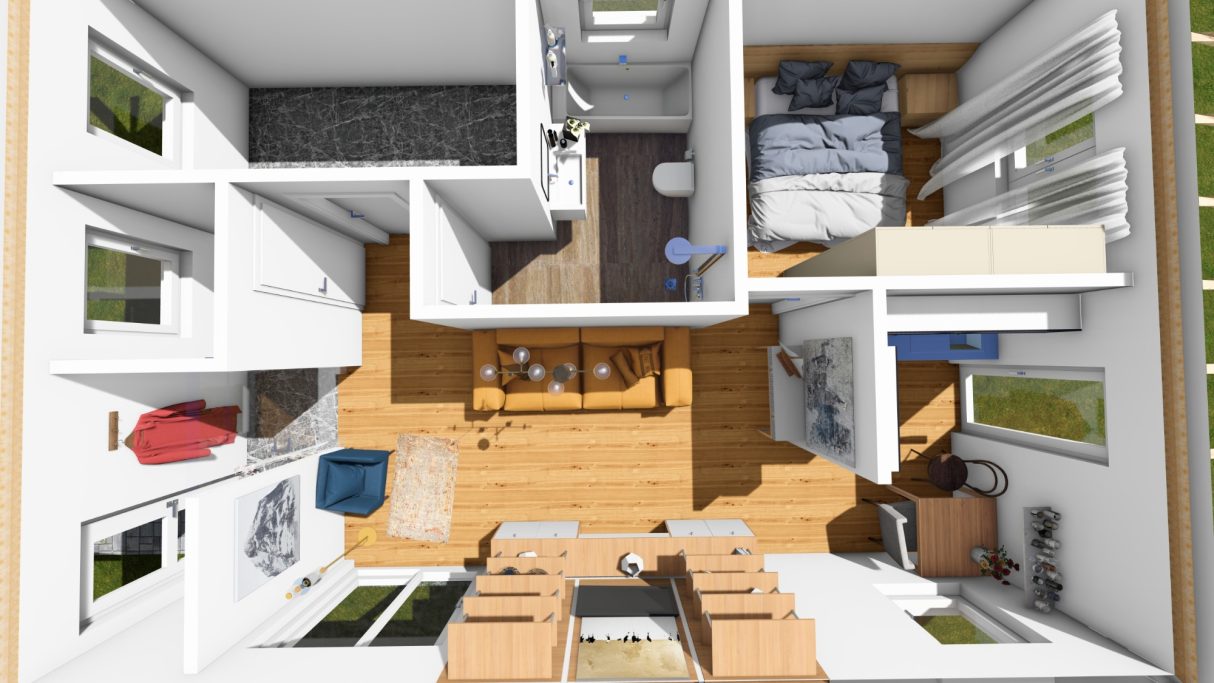 3D Grundrissvariante Finni
