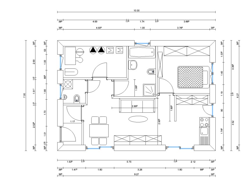 Grundrissvariante Bungalow Finni